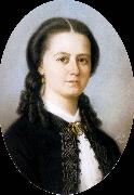 unknow artist, Portrait of professorskan Laura Netzel,fodd von Pistolekors